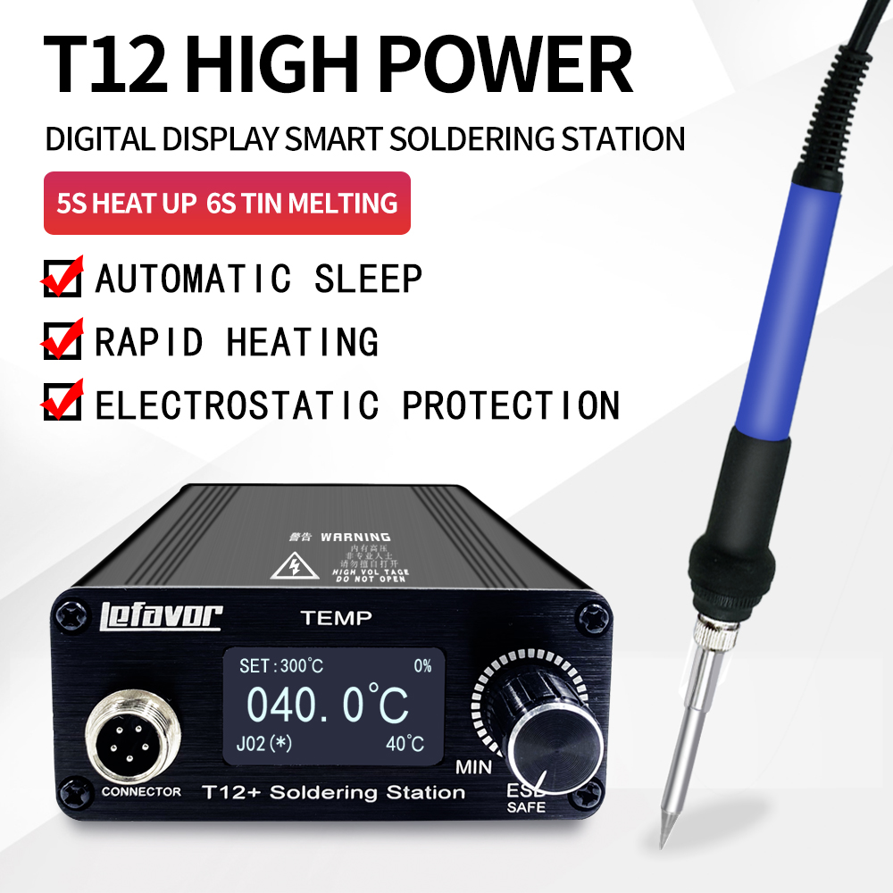 Stacja lutownicza T12+ lutowni – Soldering Station T12 Oled recenzja i cena